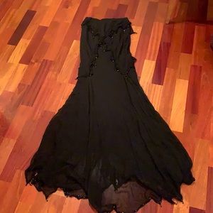 Roberto Cavalli Strapless black dress
